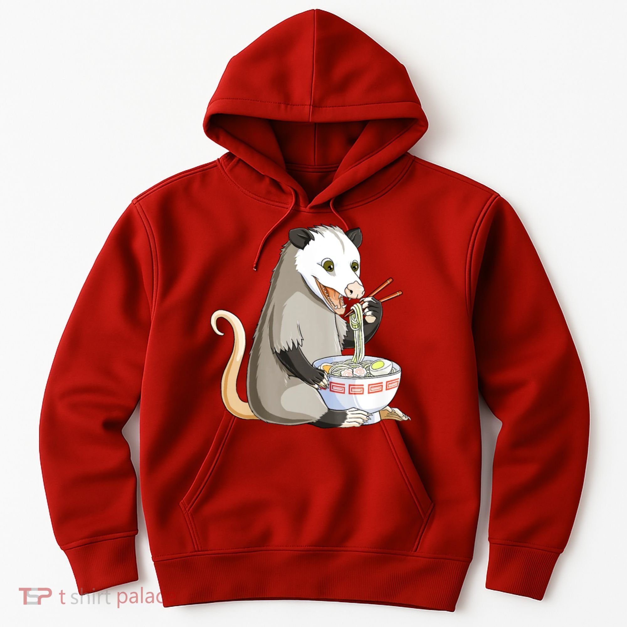 Funny Opossum Eating Ramen Hoodie