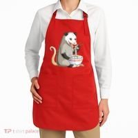 Funny Opossum Eating Ramen Apron thumb 2