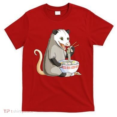 Funny Opossum Eating Ramen T-Shirt