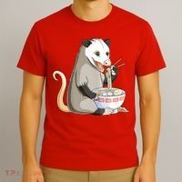 Funny Opossum Eating Ramen T-Shirt thumb 3