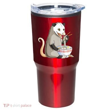 Funny Opossum Eating Ramen Tumbler