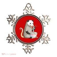 Funny Opossum Eating Ramen Ornament thumb 0