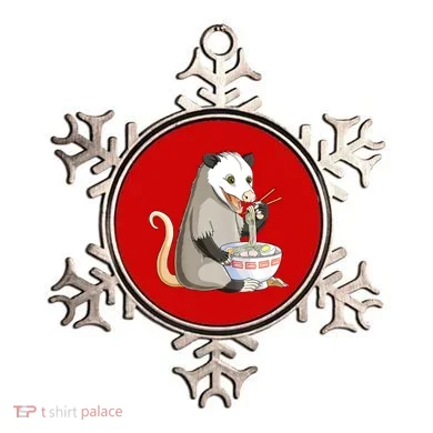 Funny Opossum Eating Ramen Ornament
