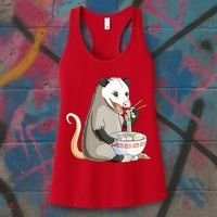 Funny Opossum Eating Ramen Women's Tank Top thumb 3