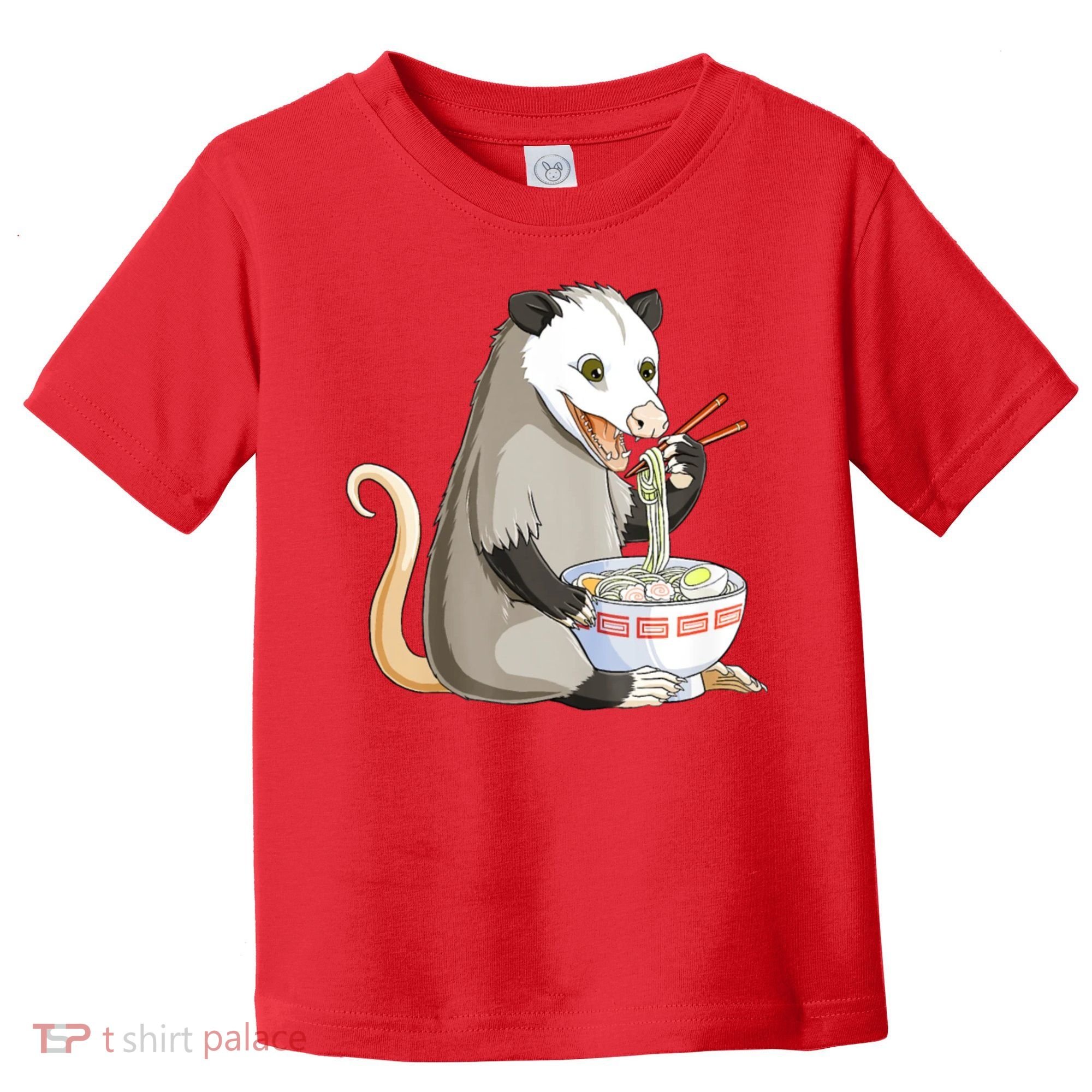 Funny Opossum Eating Ramen Toddler T-Shirt