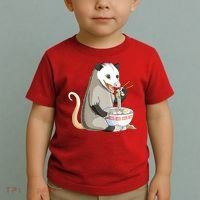 Funny Opossum Eating Ramen Toddler T-Shirt thumb 2