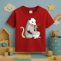 Funny Opossum Eating Ramen Toddler T-Shirt thumb 3