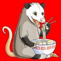 Funny Opossum Eating Ramen Visor thumb 3