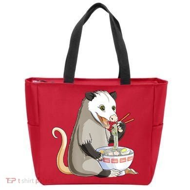 Funny Opossum Eating Ramen Tote Bag