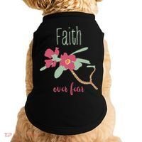Faith Over Fear Christian Doggie Tank thumb 0