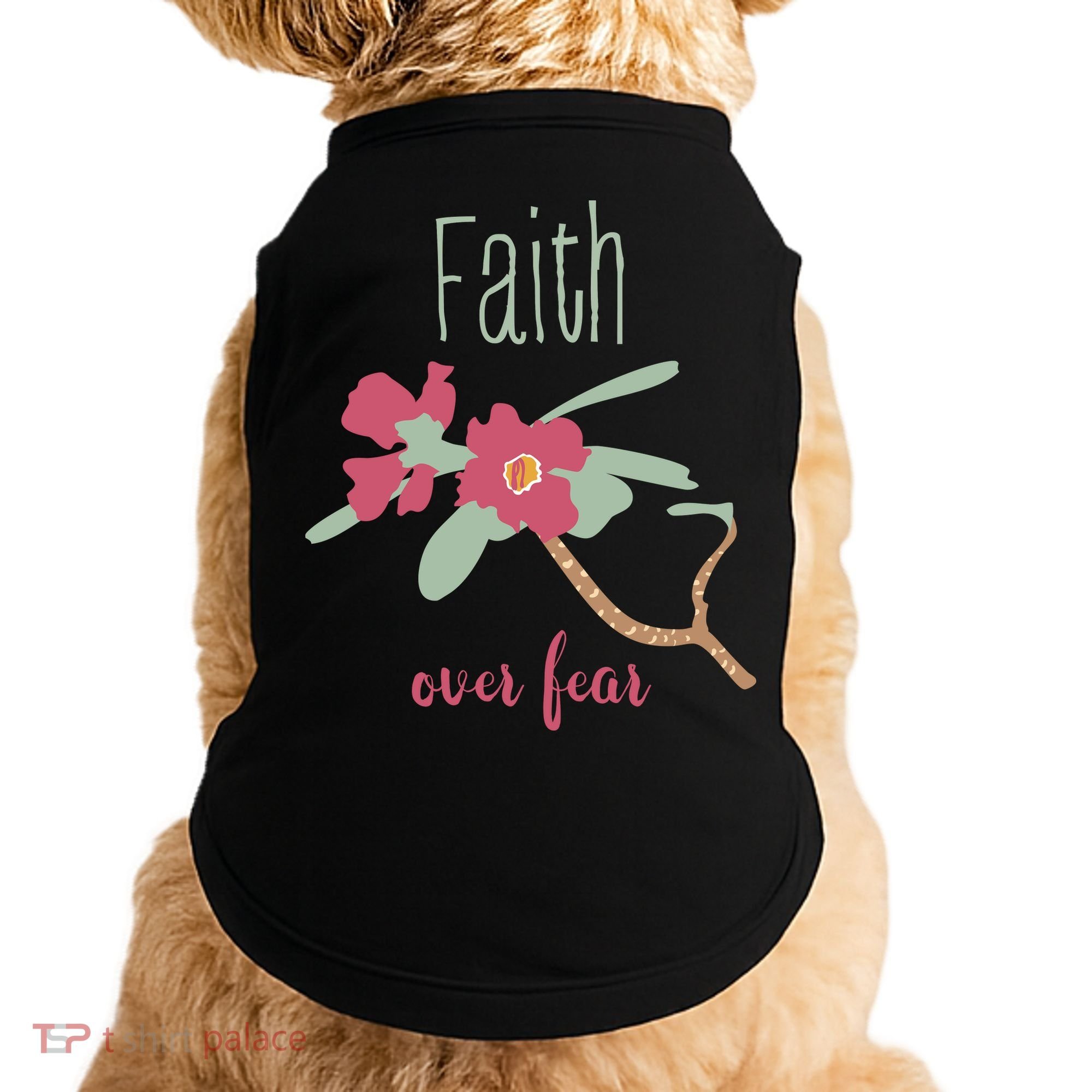 Faith Over Fear Christian Doggie Tank