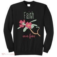 Faith Over Fear Christian Sweatshirt thumb 0