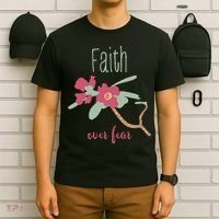 Faith Over Fear Christian T-Shirt thumb 6