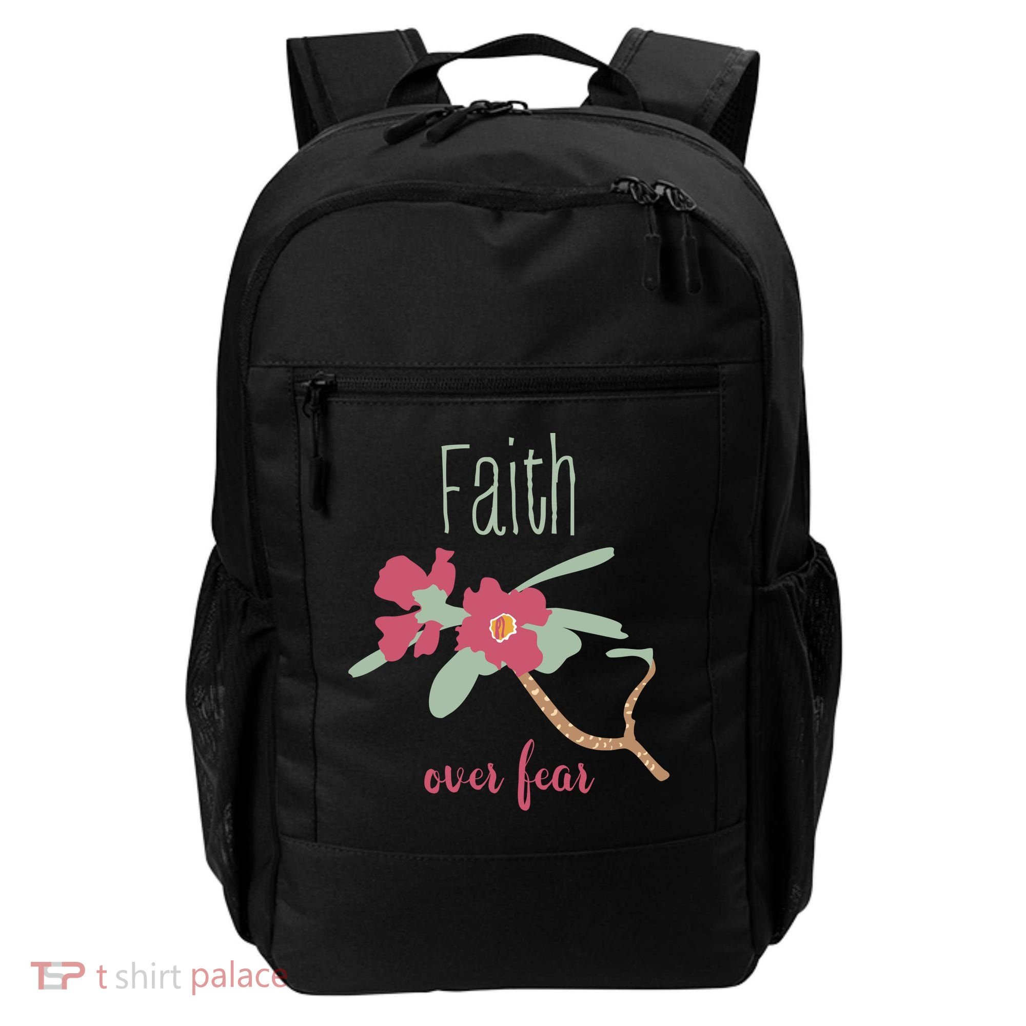 Faith Over Fear Christian Backpack