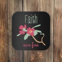 Faith Over Fear Christian Coaster thumb 0