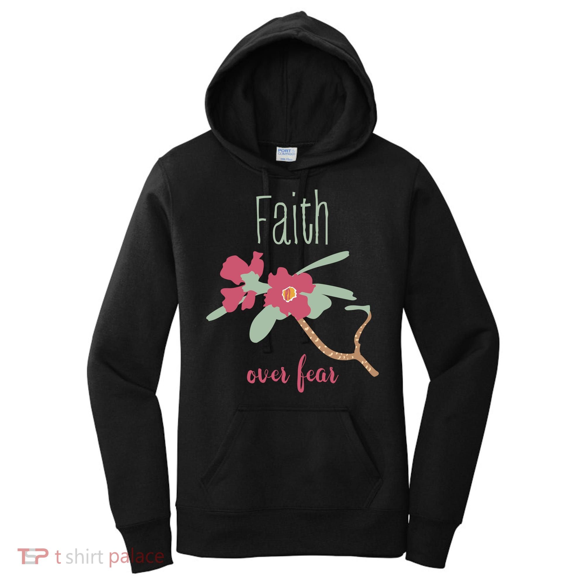 Faith Over Fear Christian Women's Hoodie