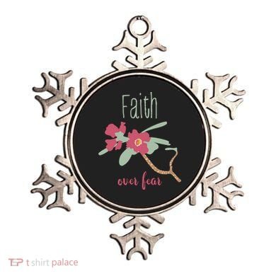 Faith Over Fear Christian Ornament