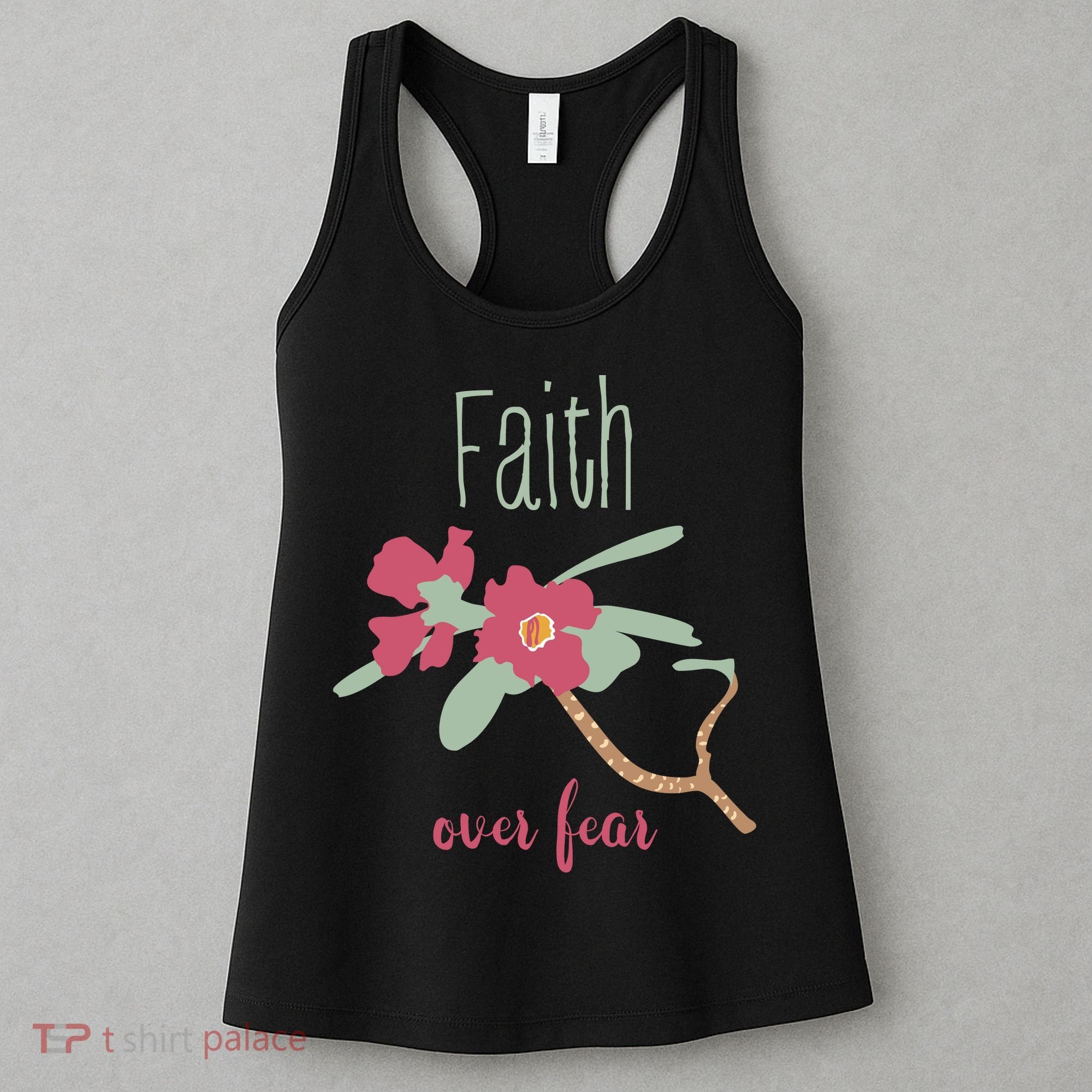 Faith Over Fear Christian Women's Tank Top