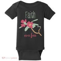 Faith Over Fear Christian Baby Bodysuit thumb 0