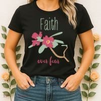 Faith Over Fear Christian Women's T-Shirt thumb 2