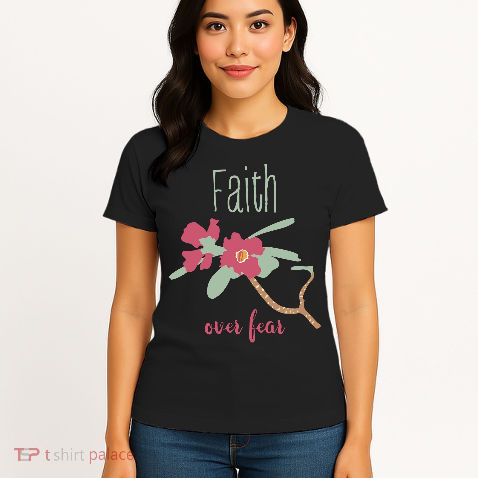 Faith Over Fear Christian Women's T-Shirt