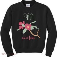 Faith Over Fear Christian Kids Sweatshirt thumb 0