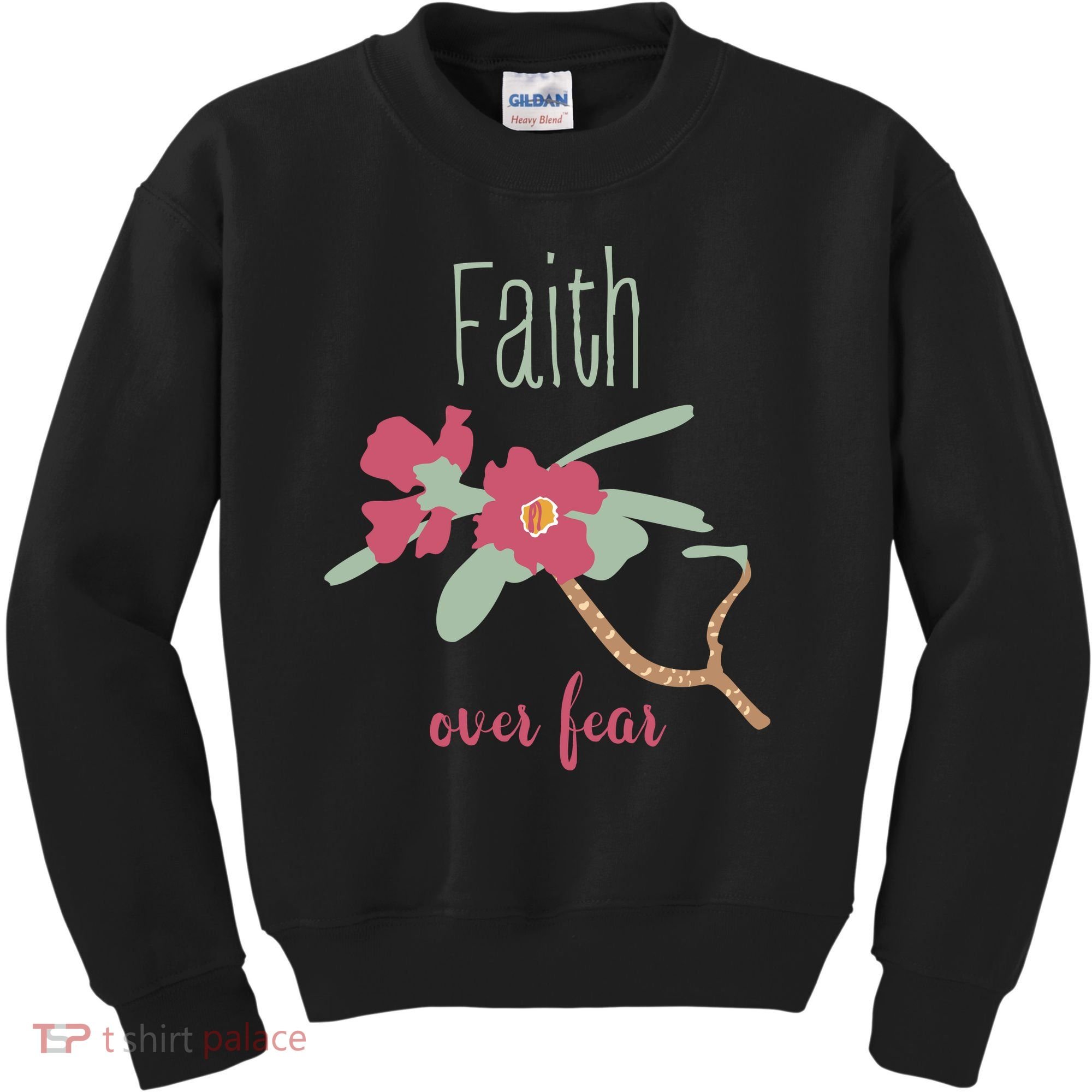 Faith Over Fear Christian Kids Sweatshirt