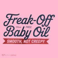 Freak Off Free Baby Oil Funny Halloween Coaster thumb 2