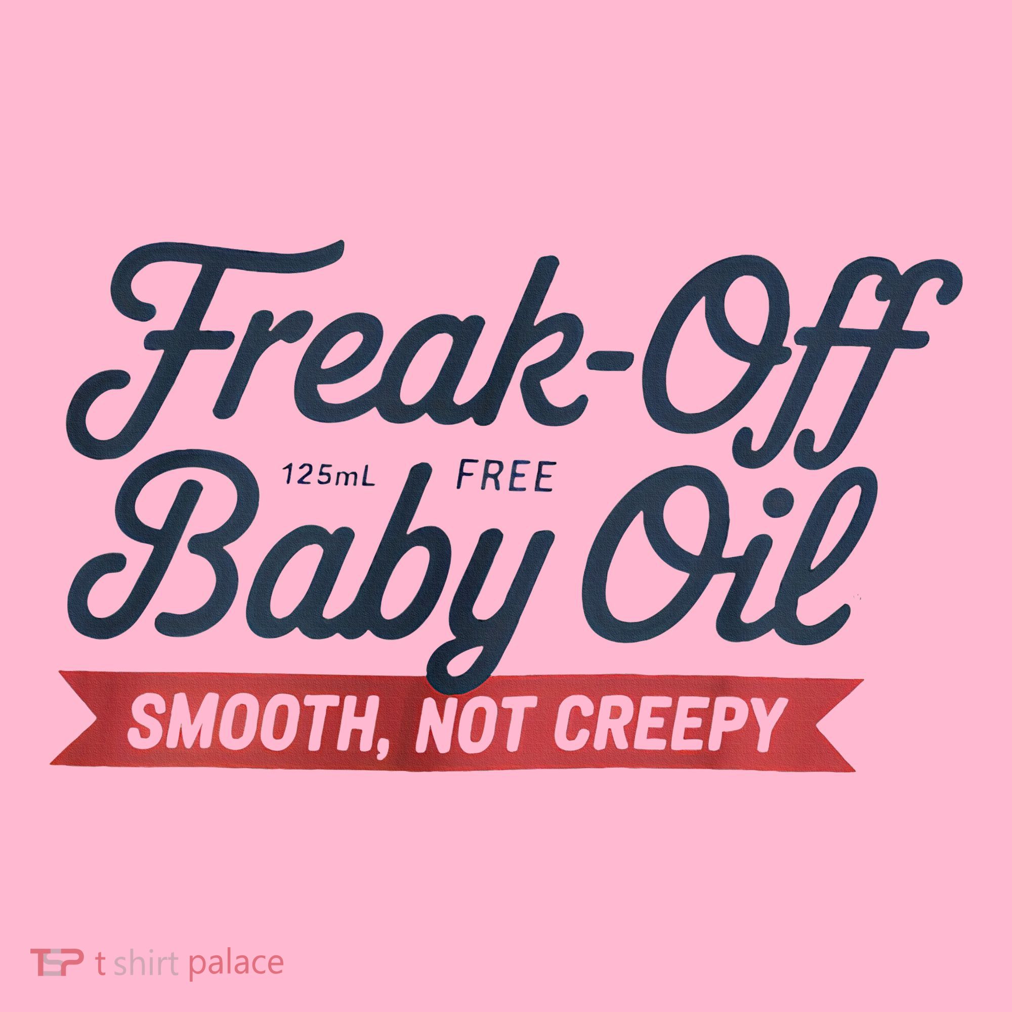 Freak Off Free Baby Oil Funny Halloween Coaster