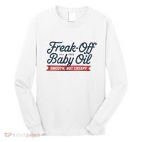 Freak Off Free Baby Oil Funny Halloween Long Sleeve Shirt thumb 0
