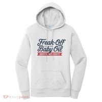 Freak Off Free Baby Oil Funny Halloween Women's Hoodie thumb 0