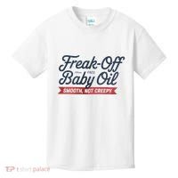 Freak Off Free Baby Oil Funny Halloween Kids T-Shirt thumb 0