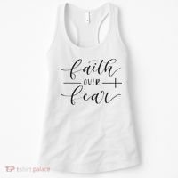 Faith Over Fear Y'all Need Jesus Christ Christian Women Women's Tank Top thumb 0