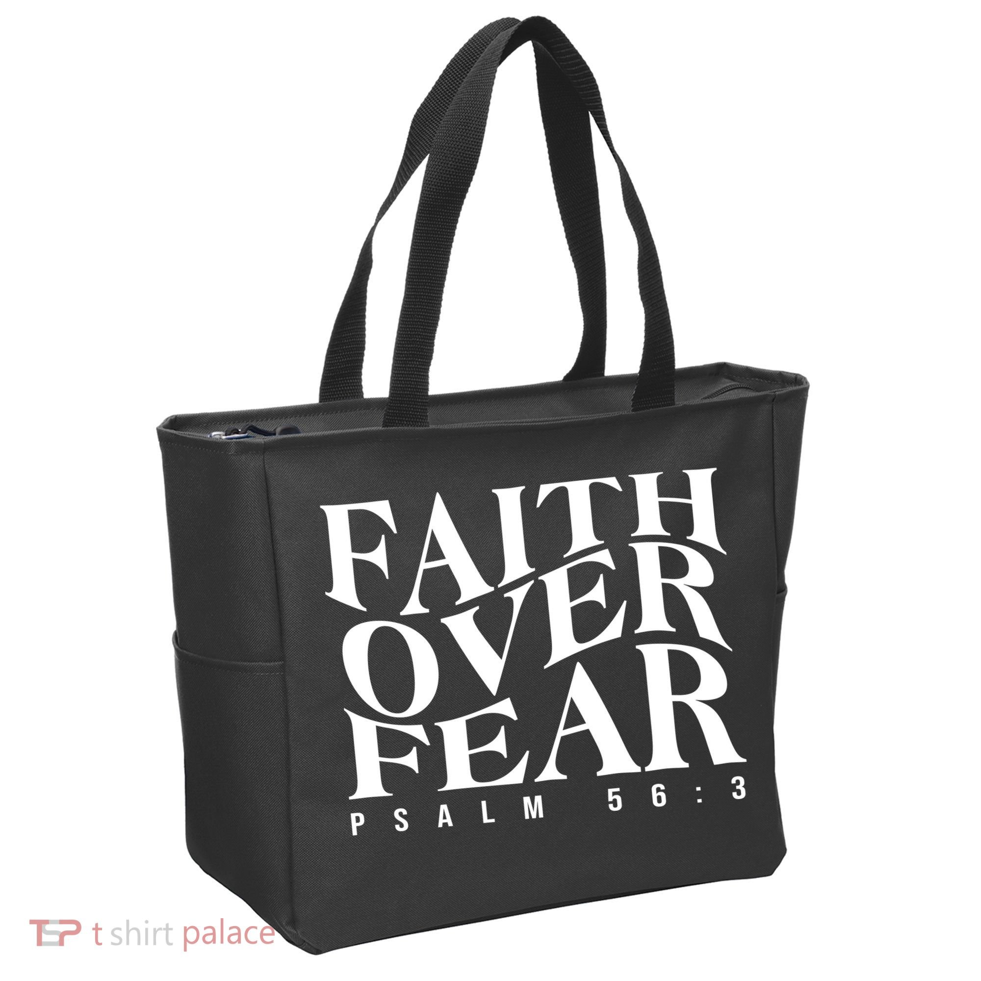 Faith Over Fear Psalm 56 3 Tote Bag
