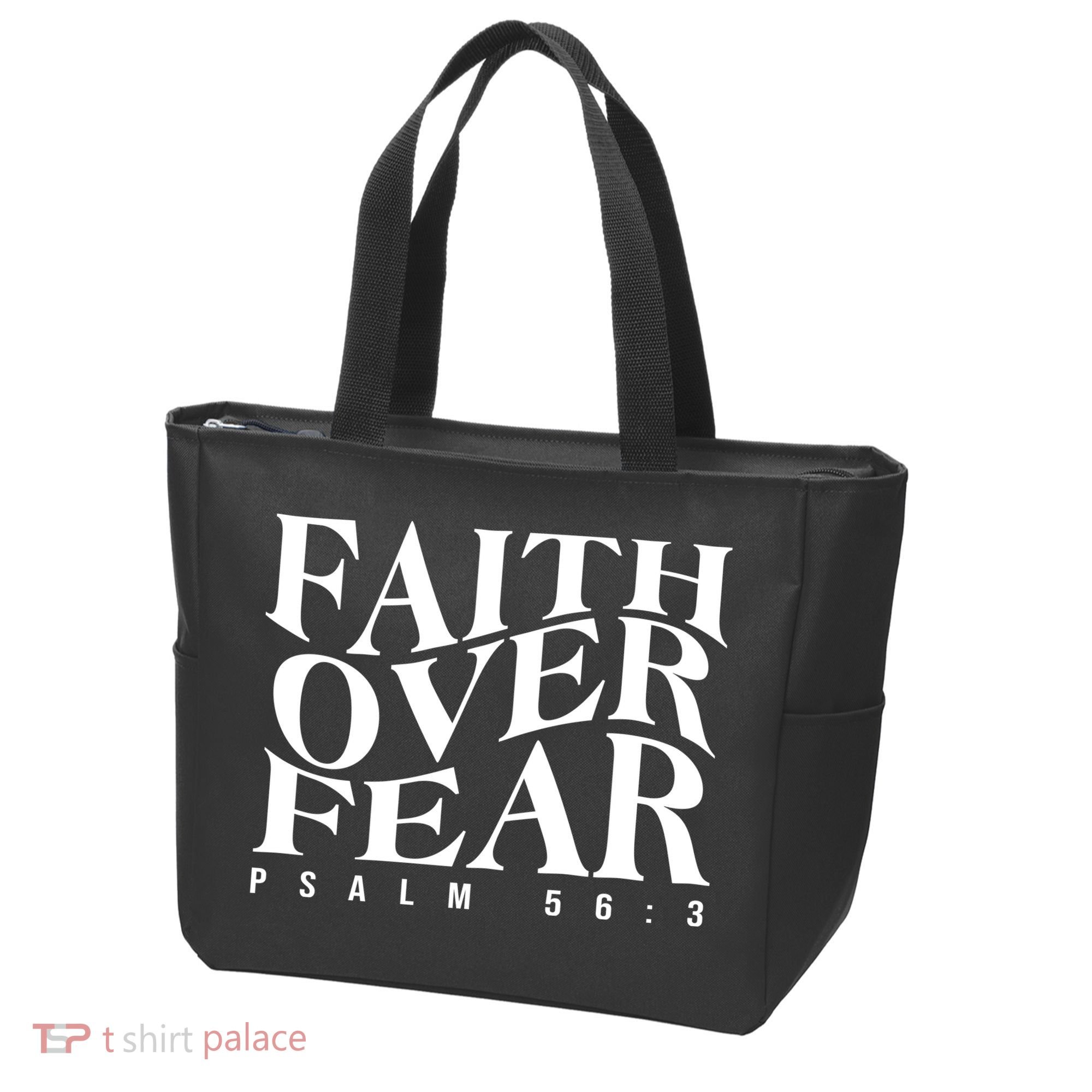 Faith Over Fear Psalm 56 3 Tote Bag