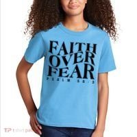 Faith Over Fear Psalm 56 3 Kids T-Shirt thumb 2