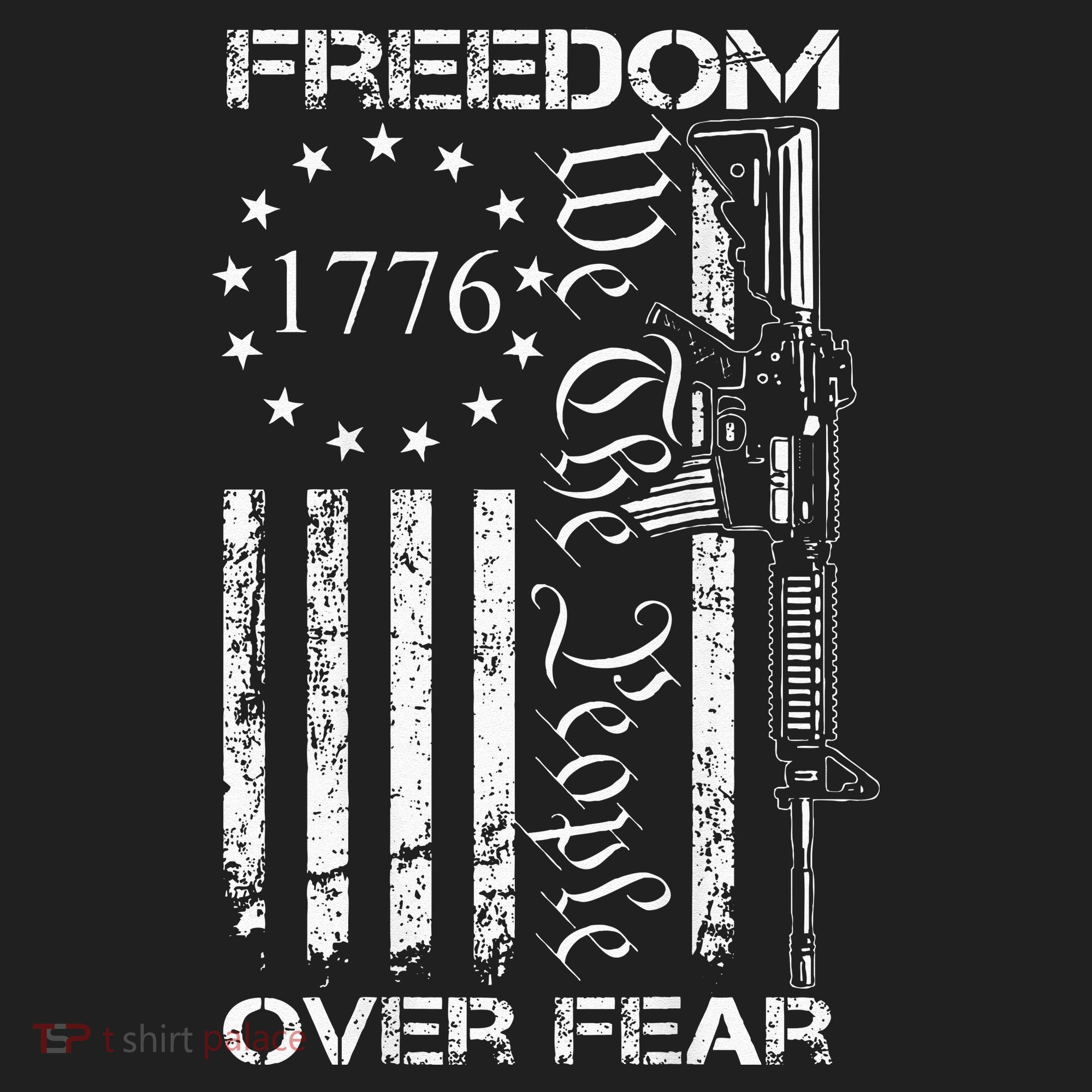 Freedom Over Fear Pro Gun USA Flag 2nd Amendment Tumbler