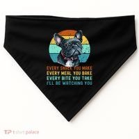 Frenchie or French Bulldog Dog Every Snack you Make USA-Made Doggie Bandana thumb 0