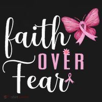 Faith Over Fear Fighter Breast Cancer Awareness Pink Ribbon Women's Tank Top thumb 5