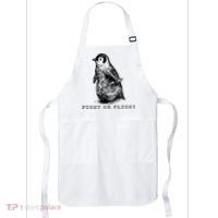 Fight Or Flight Funny Penguin Meme Apron thumb 0