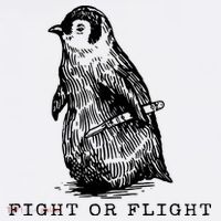 Fight Or Flight Funny Penguin Meme Beanie thumb 2