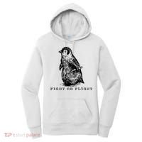 Fight Or Flight Funny Penguin Meme Women's Hoodie thumb 0