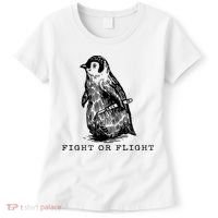 Fight Or Flight Funny Penguin Meme Women's T-Shirt thumb 0