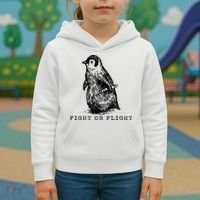Fight Or Flight Funny Penguin Meme Kids Hoodie thumb 3