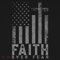 Faith Over Fear Cool Christian Cross American USA Flag Women's Tank Top thumb 5