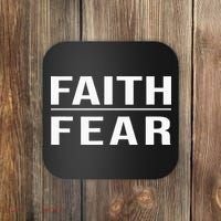Faith Over Fear Christian For Men Faith Based Gift Coaster thumb 0
