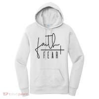 Faith Over Fear Jesus Religious Faith Christian Women's Hoodie thumb 0