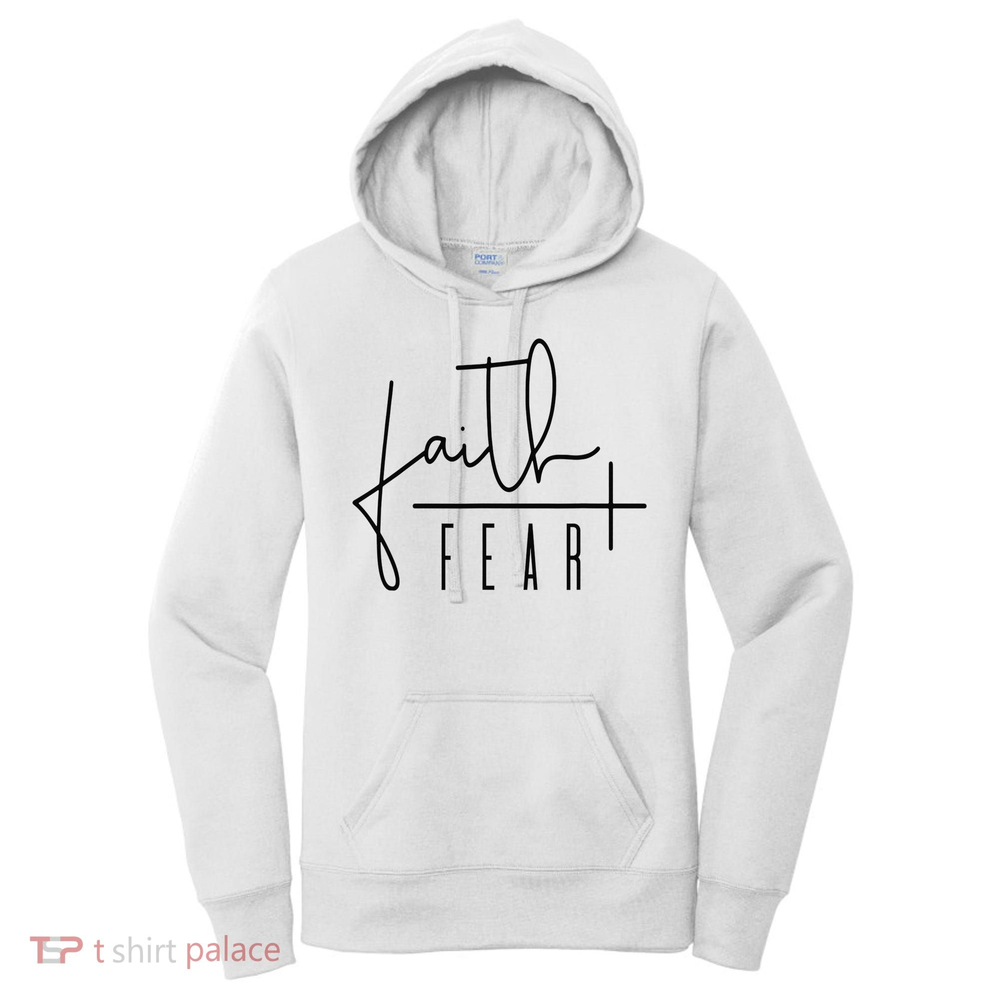 Faith Over Fear Jesus Religious Faith Christian Women's Hoodie