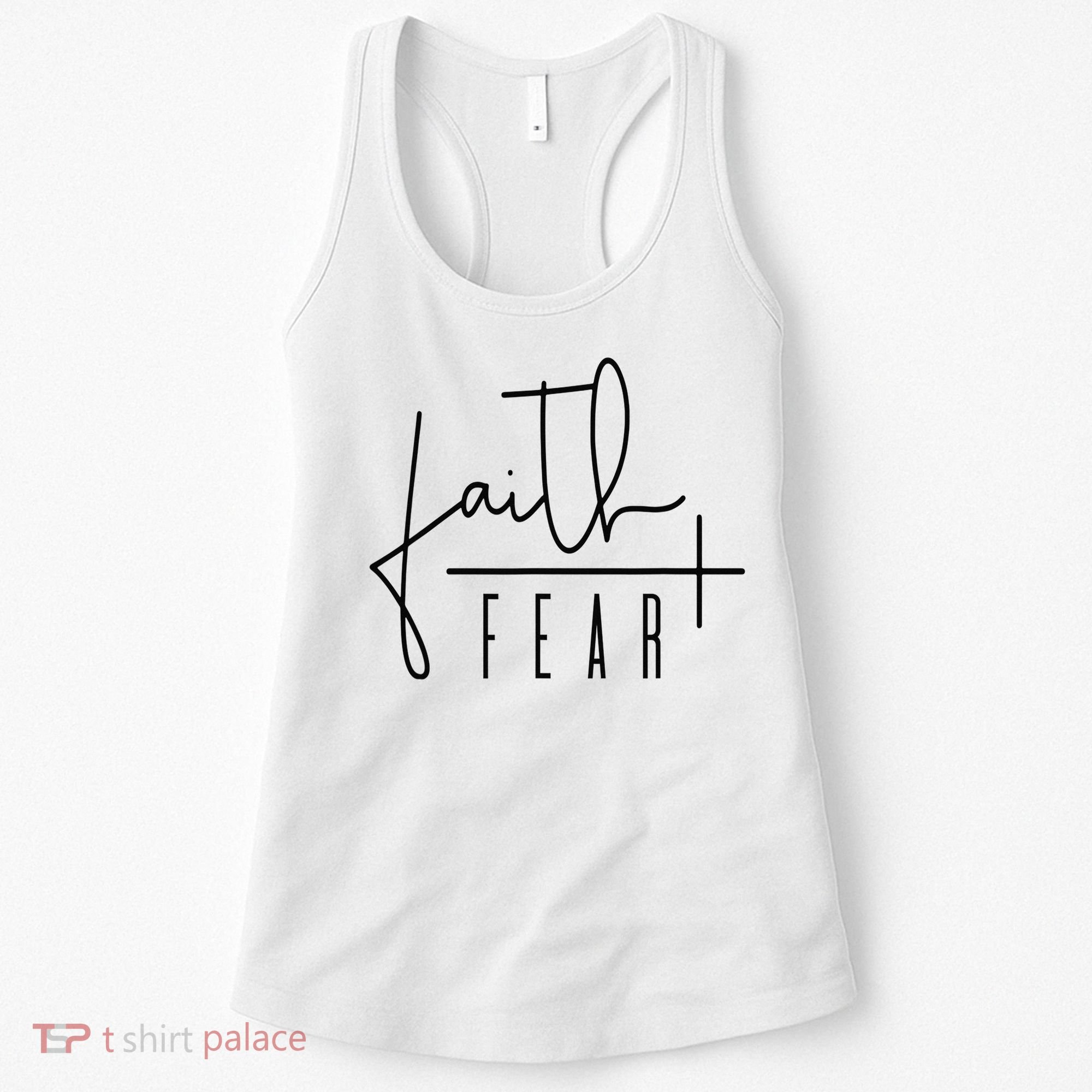 Faith Over Fear Jesus Religious Faith Christian Women's Tank Top