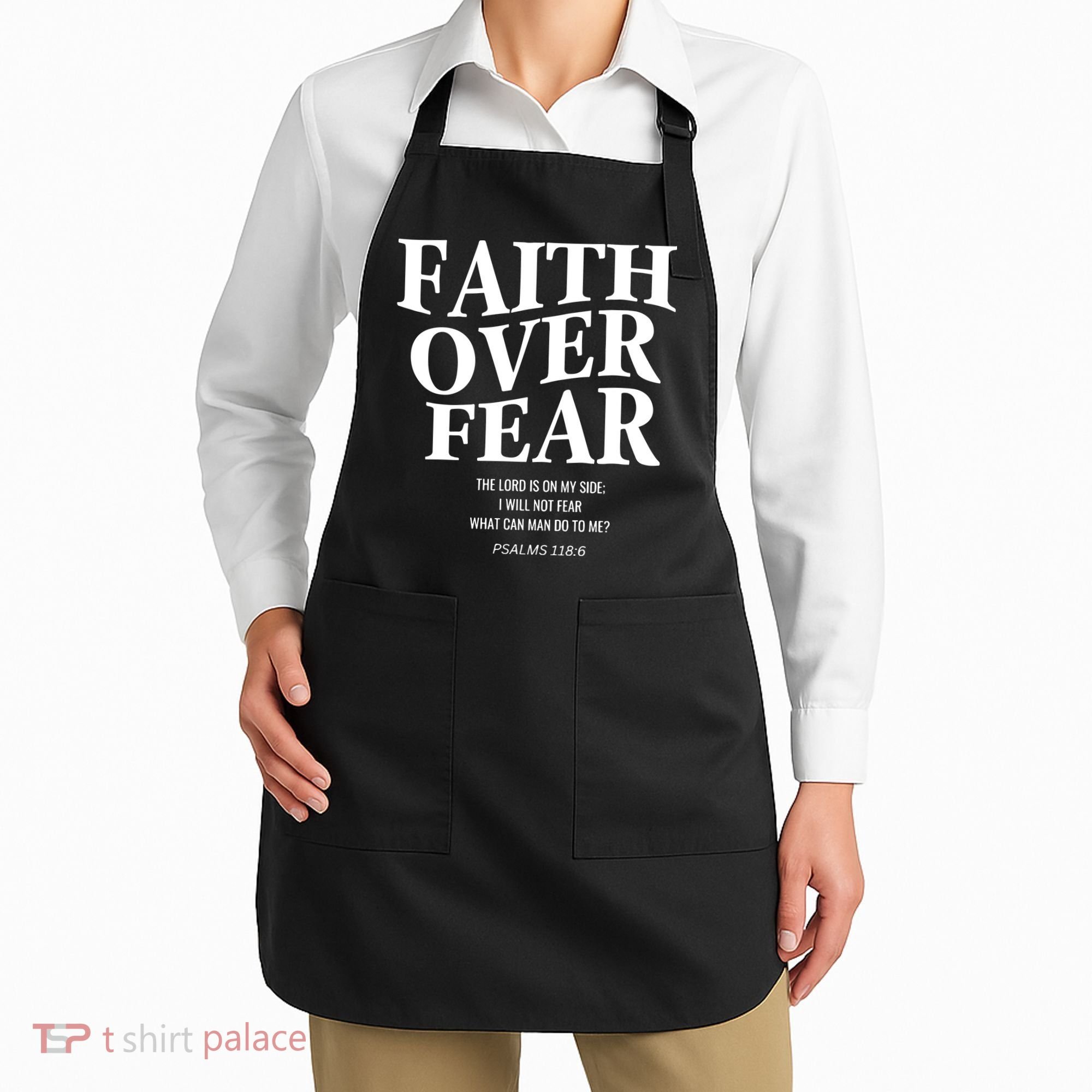 Faith Over Fear Christian Jesus Apron
